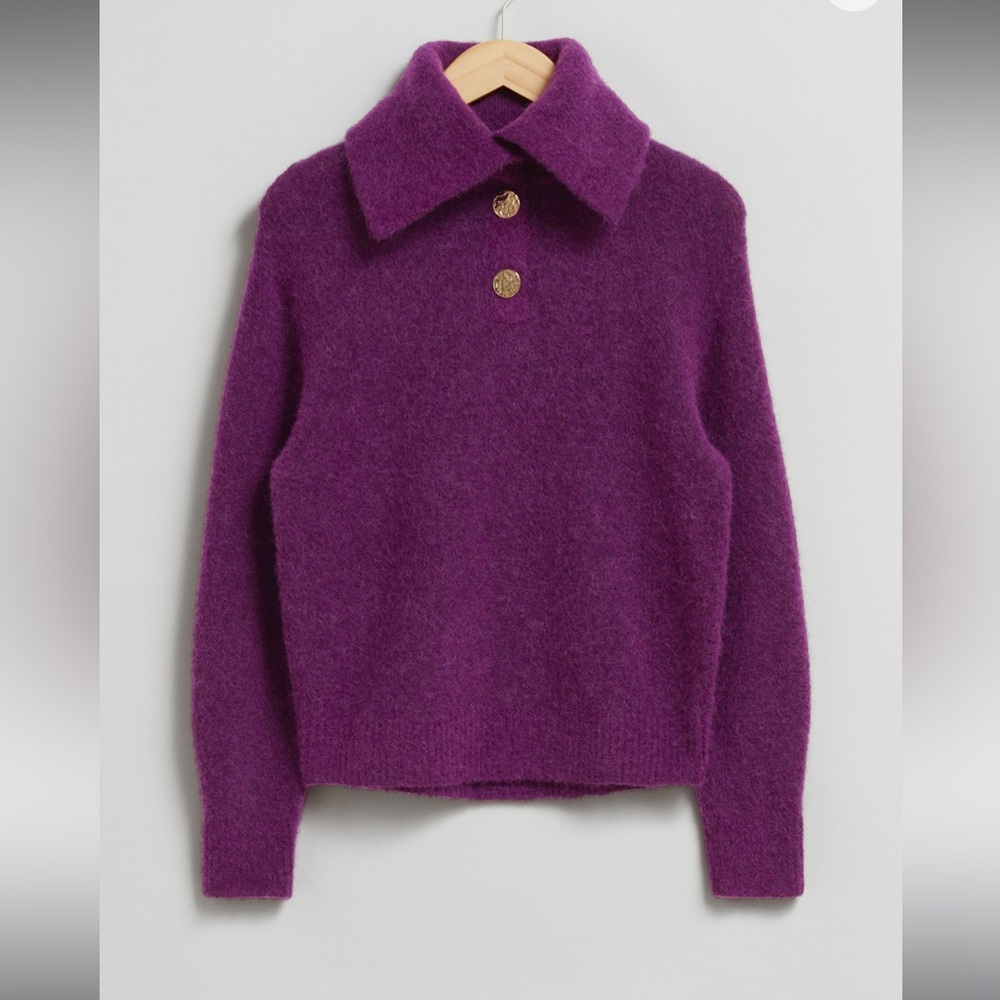 &other stories alpaca and merino wool sweater